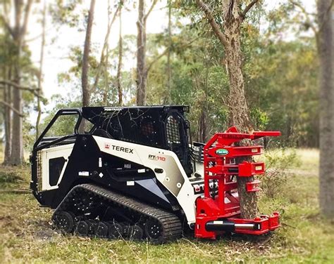 hot saw for skid steer|used skid steer tree saw.